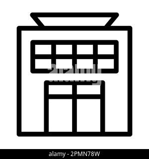 Enterprise Vector Thick Line-Symbol Für Den Persönlichen Und Kommerziellen Gebrauch. Stockfoto