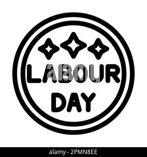 Labour Day Vector – Symbol Für Dicke Linien Für Den Privaten Und Gewerblichen Gebrauch. Stockfoto