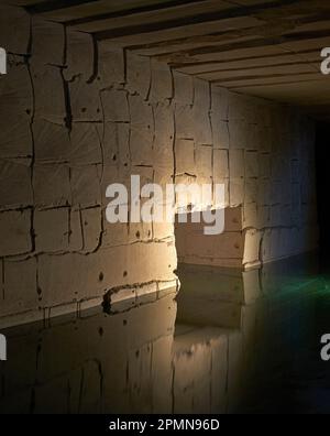 Blick auf Steinbruch. Cavea Arcari, Vicenza, Italien. Architekt: na , 2019. Stockfoto