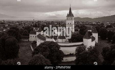 Die befestigte Kirche Honigberg in Brasov in Rumänien Stockfoto