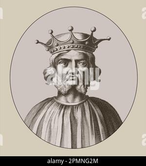 Karl der Glatze, 823-877, Kaiser des Karolingischen Reiches Stockfoto