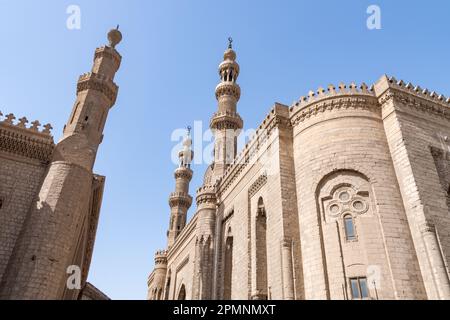 Blick auf die Al-Rifai Moschee in Kairo, Ägypten Stockfoto