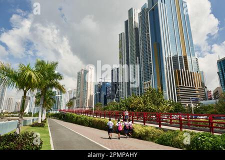 Cinta Costera, Panama City, Republik von Panama, Mittelamerika. Stockfoto