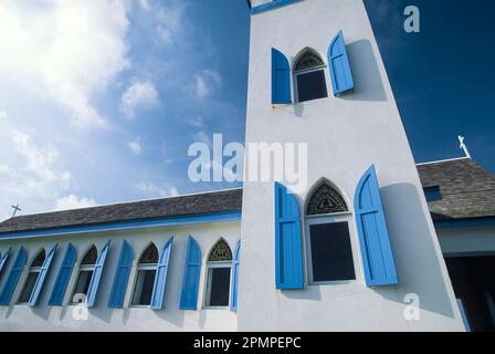 Kirche in George Town, Great Exuma; Great Exuma Island, Bahama Inseln Stockfoto