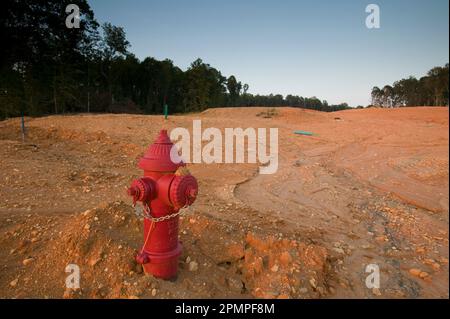 Standort einer Wohnsiedlung neben dem Schlachtfeld von Fredericksburg in Virginia, USA; Fredericksburg, Virginia, Vereinigte Staaten von Amerika Stockfoto