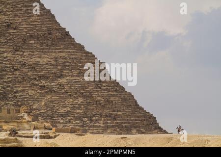 Die große Pyramide von Gizeh in Ägypten; Kairo, Ägypten Stockfoto