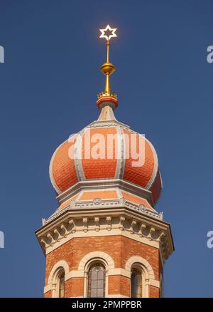 PILSEN, TSCHECHISCHE REPUBLIK, EUROPA - die große Synagoge. Stockfoto