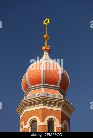 PILSEN, TSCHECHISCHE REPUBLIK, EUROPA - die große Synagoge. Stockfoto