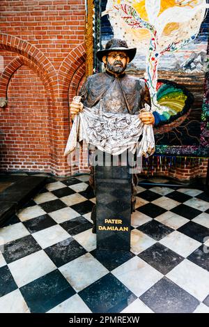 Die Statue von Vater Damien oder St. Damien von Molokai war ein römisch-katholischer Priester aus Belgien und Mitglied der Gemeinde der Heiligen Herzen von je Stockfoto