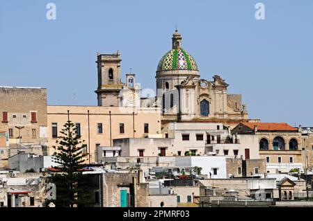 Kathedrale, Stadtblick, Oria, Provinz Brindisi, Apulien, Italien Stockfoto