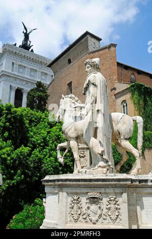 Statue, Denkmal, Musei Capitolini, Kapitolinische Museen, Museum, Piazza del Campidoglio, Kapitolsplatz, Rom, Latium, Italien Stockfoto