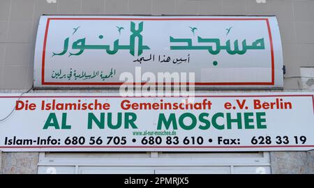 Al Nur Moschee, Haberstraße, Neukoelln, Berlin, Deutschland Stockfoto