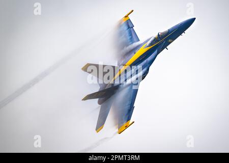 Blue Angels Practice Day am NBVC Point Mugu am 16. März 2023. (USA Navy Photo von Eric Parsons/Released) Stockfoto