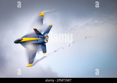 Blue Angels Practice Day am NBVC Point Mugu am 16. März 2023. (USA Navy Photo von Eric Parsons/Released) Stockfoto