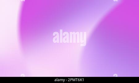 Violett-rosa-weißer verlaufender Hintergrund, glatte körnige Textur, abstrakte Farbkurve, Kopierbereich Stockfoto