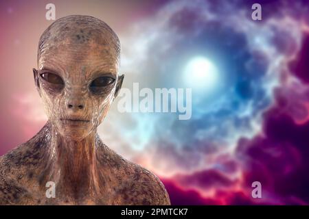 Alien, Abbildung Stockfoto