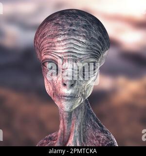 Alien, Abbildung Stockfoto