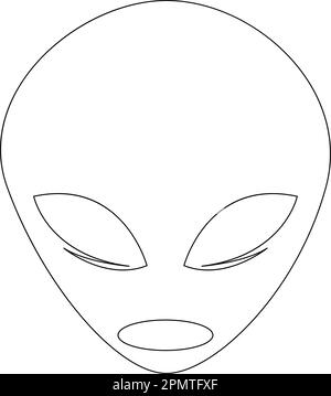Alien Icon Vektor Illustrationsdesign Stock Vektor
