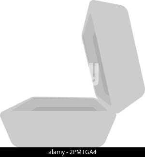 Styropor-Lunchbox-Symbol. Symboldesign für Lebensmittelbehälter. Stock Vektor