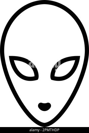 Alien Icon Vektor Illustrationsdesign Stock Vektor