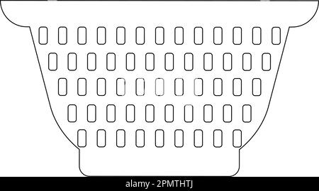 Sieb-Symbol, Küche Cullender Utensil Symbol Vektor-Kunst Illustration Stock Vektor