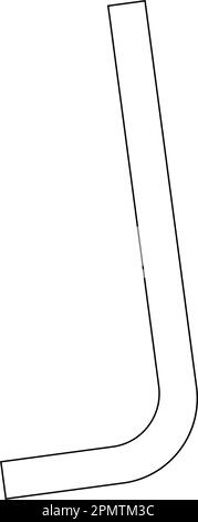 Innensechskantschlüssel Symbol Vektordarstellung Symboldesign Stock Vektor