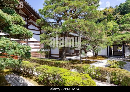 Der Silver Pavilion Tempel, Jisho ji Tempel Ginkakuji in Kyoto, Japan,2023 Stockfoto