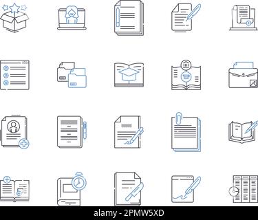 Auslandsstudium und Austauschprogramme zeigen die Icons-Sammlung. Exchange, Programme, Studium, Ausland, Global, Bildung, Kulturvektor und Illustration Stock Vektor