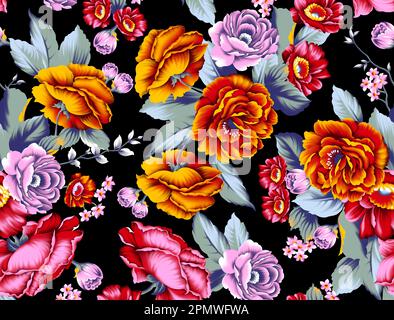 Floral Seamless Pattern Stockfoto
