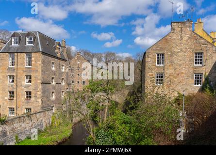 Dean Village in der Nähe des Stadtzentrums von Edinburgh, Schottland, Großbritannien Stockfoto