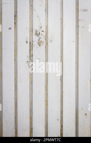 Altes rostiges Metall Lager Wand Textur Hintergrund. Nahaufnahme von rauen Metallplatte. Korrodierte rostige Textur Hintergrund Stockfoto