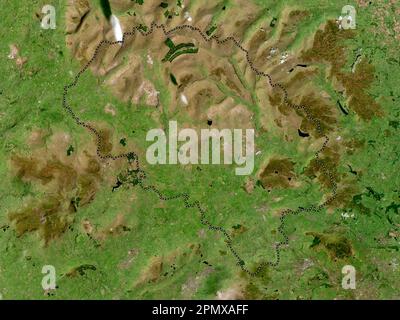 Craven, nicht-Großstadtbezirk von England - Großbritannien. Hochauflösende Satellitenkarte Stockfoto