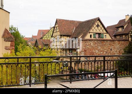 La Petite Venise, Little Venice Area, Colmar, Elsass, Frankreich. Stockfoto