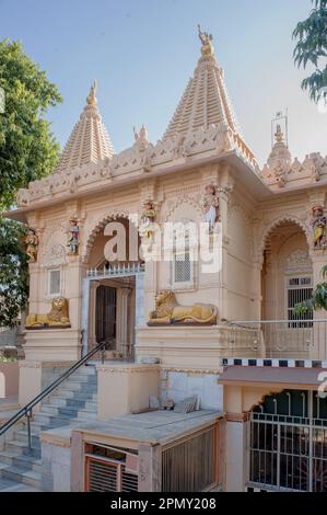 01 07 2009 Uhr alter Swaminarayan-Tempel Gondal Rajkot Bezirk Saurashtra Gujarat Indien Stockfoto