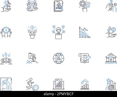 Symbolsammlung für die Modellstruktur der Geschäftsbewertung. Business, Bewertung, Analyse, Bewertung, Modelle, Kosten, Marktvektor und Illustrationskonzept Stock Vektor