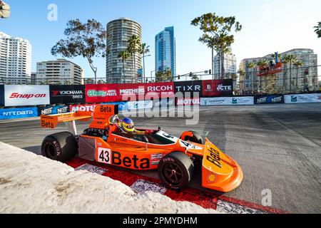 Long Beach, Etats Unis. 15. April 2023. März 761-Ford Cosworth, Action während des Acura Grand Prix von Long Beach 2023, 3. Runde der 2023 NTT IndyCar Serie, vom 14. Bis 16. April 2023 auf den Straßen von Long Beach, in Long Beach, Kalifornien, Vereinigte Staaten von Amerika - Photo Florent Gooden/DPPI Credit: DPPI Media/Alamy Live News Stockfoto