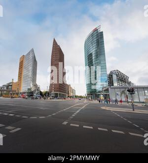 Gebäude Türme am Potsdamer Platz - Berlin, Deutschland Stockfoto