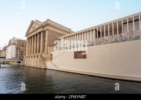 James-Simon-Galerie und Pergamon-Museum auf der Museumsinsel Berlin Stockfoto