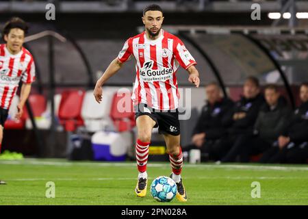 15-04-2023: Sport: Sparta gegen Heerenveen ROTTERDAM, NIEDERLANDE - APRIL 15: Younes Namli (Sparta Rotterdam) während des Spiels Eredivisie Sparta Rotterda Stockfoto