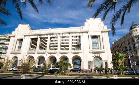 Hotel "Palais de la mediterranee" in Nizza, französische riviera Stockfoto