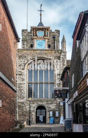 Die Pfarrkirche der Hl. Maria der Jungfrau in Rye East Sussex Stockfoto