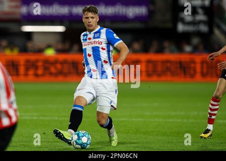 Rotterdam, Niederlande. 15. April 2023. ROTTERDAM, NIEDERLANDE - APRIL 15: SYB van Ottele von SC Heerenveen während des Eredivisie-Spiels zwischen Sparta Rotterdam und sc Heerenveen im Sparta-Stadion am 15. April 2023 in Rotterdam, Niederlande (Foto von Hans van der Valk/Orange Pictures). Kredit: Orange Pics BV/Alamy Live News Stockfoto