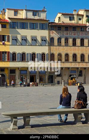 Santa Croce Square, Piazza di Santa Croce, Florenz, Toskana, Italien Stockfoto