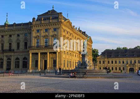 Würzburg, Würzburg, Residenz, Würzburg Residenz, UNESCO-Weltkulturerbe, Romantische Straße, Franken, Bayern, Deutschland Stockfoto