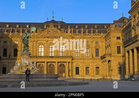 Würzburg, Würzburg, Residenz, Würzburg Residenz, UNESCO-Weltkulturerbe, Romantische Straße, Franken, Bayern, Deutschland Stockfoto