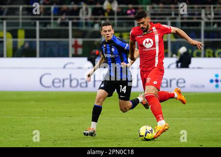 Mailand, Italien. 15. April 2023. Pablo Mari' (AC Monza) während der italienischen Meisterschaft Ein Fußballspiel zwischen FC Internazionale und AC Monza am 15. April 2023 im U-Power Stadium in Monza, Italien - Photo Morgese-Rossini/DPPI Credit: DPPI Media/Alamy Live News Stockfoto