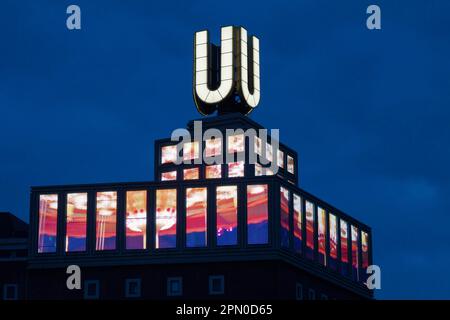 U-TURM, Centre for Art Creativity, Dortmunder U, Dortmund, Ruhrgebiet, Nordrhein-Westfalen, Deutschland Stockfoto