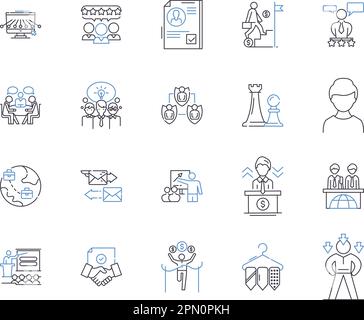 PropTech-Symbolsammlung. PropTech, Immobilien, Innovation, Technologie, KI, Digital, Automatisierungsvektor und Illustrationskonzept Stock Vektor