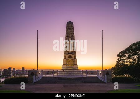 17. Januar 2019: Das State war Memorial Cenotaph im Kings Park in perth, australien, enthüllt im Jahr des 100. Jahrestages von Western Australia, 24 Nein Stockfoto