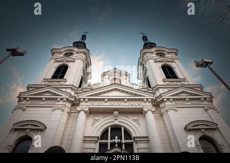 Bild der Nikolaikirche in Sremski Karlovci, Serbien. Die Kathedrale des Hl. Nikolaus von Sremski Karlovci ist eine orthodoxe Kathedrale in Srem Stockfoto